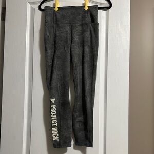 NWT Under Armour Project Rock Clay Green/Silt Leggings